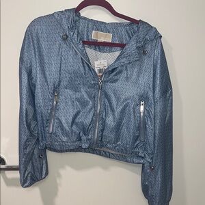 Michael Kors Light Blue Bomber Jacket